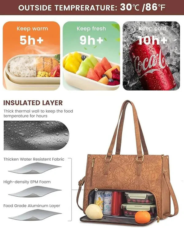 Floral Print Lunch Bag