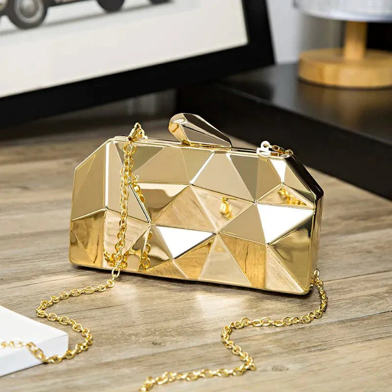 Geometric Pattern Evening Clutch