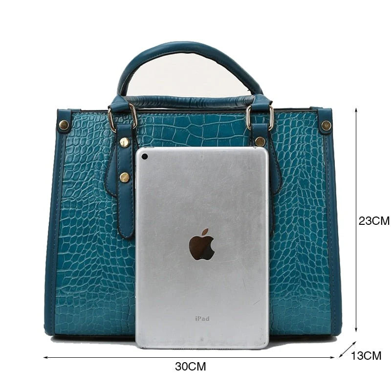 Luxurious Crocodile Embossed Bag