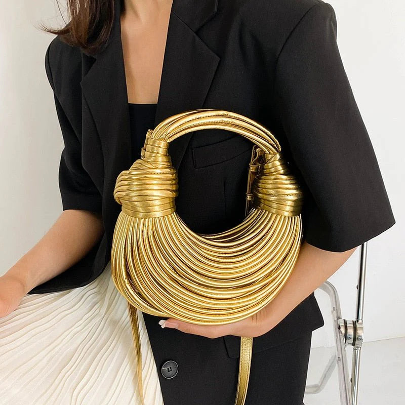 Metallic Loop Tote