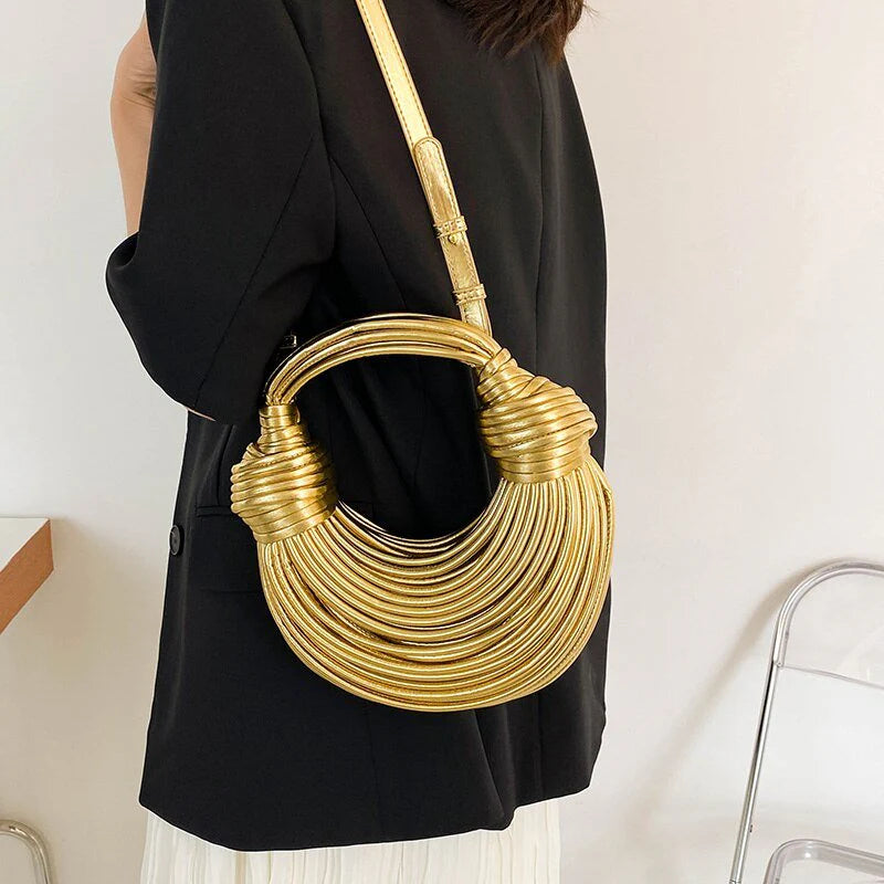 Metallic Loop Tote