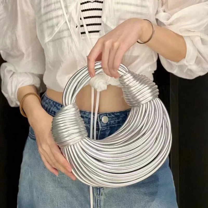 Metallic Loop Tote