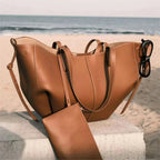 Vintage Style Leather Shoulder And Handbag