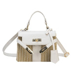 Vintage Style Woven Rattan Bag