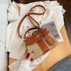 Vintage Style Woven Rattan Bag