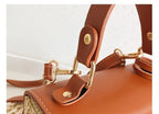 Vintage Style Woven Rattan Bag