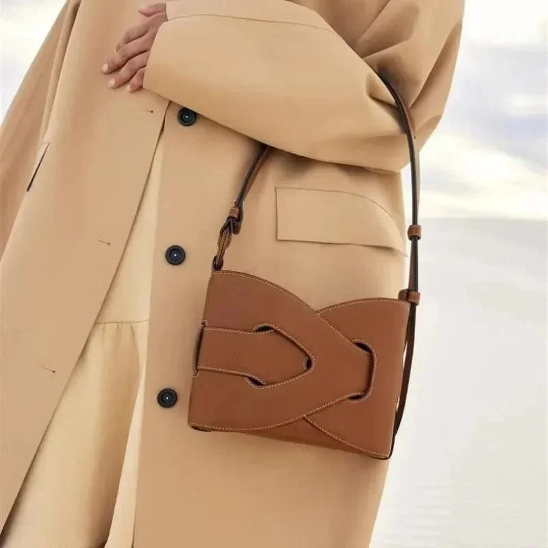 Woven Leather Handbag